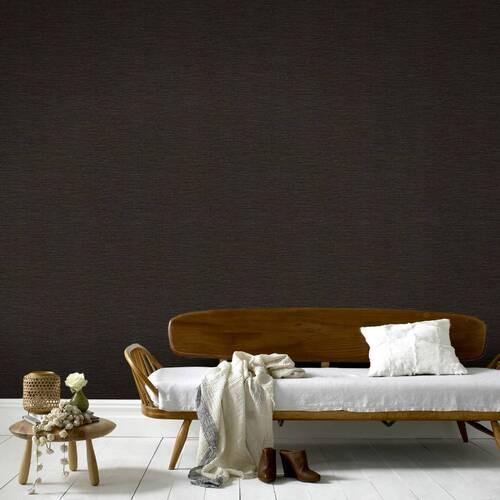 Vliestapete Weaving, Schwarz/Rot - Rot/Schwarz, Basics, Papier/Kunststoff (52/1005cm)