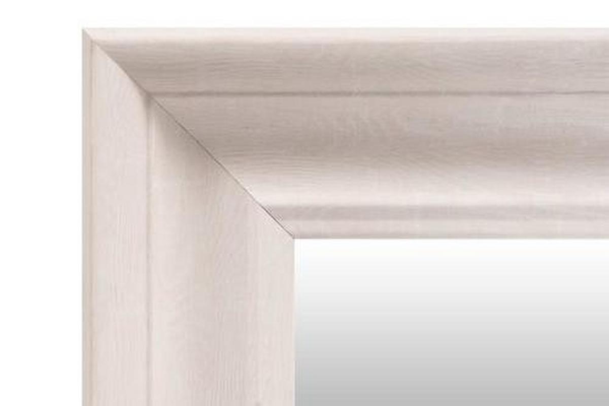 Nástenné zrkadlo SCOTT - biela, Basics, plast/sklo (36,5/45,5/5,2cm)