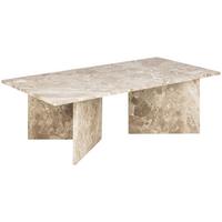 Couchtisch Vega Creme B: 70 cm - Creme, Design, Stein (140/70/42cm) - Livetastic