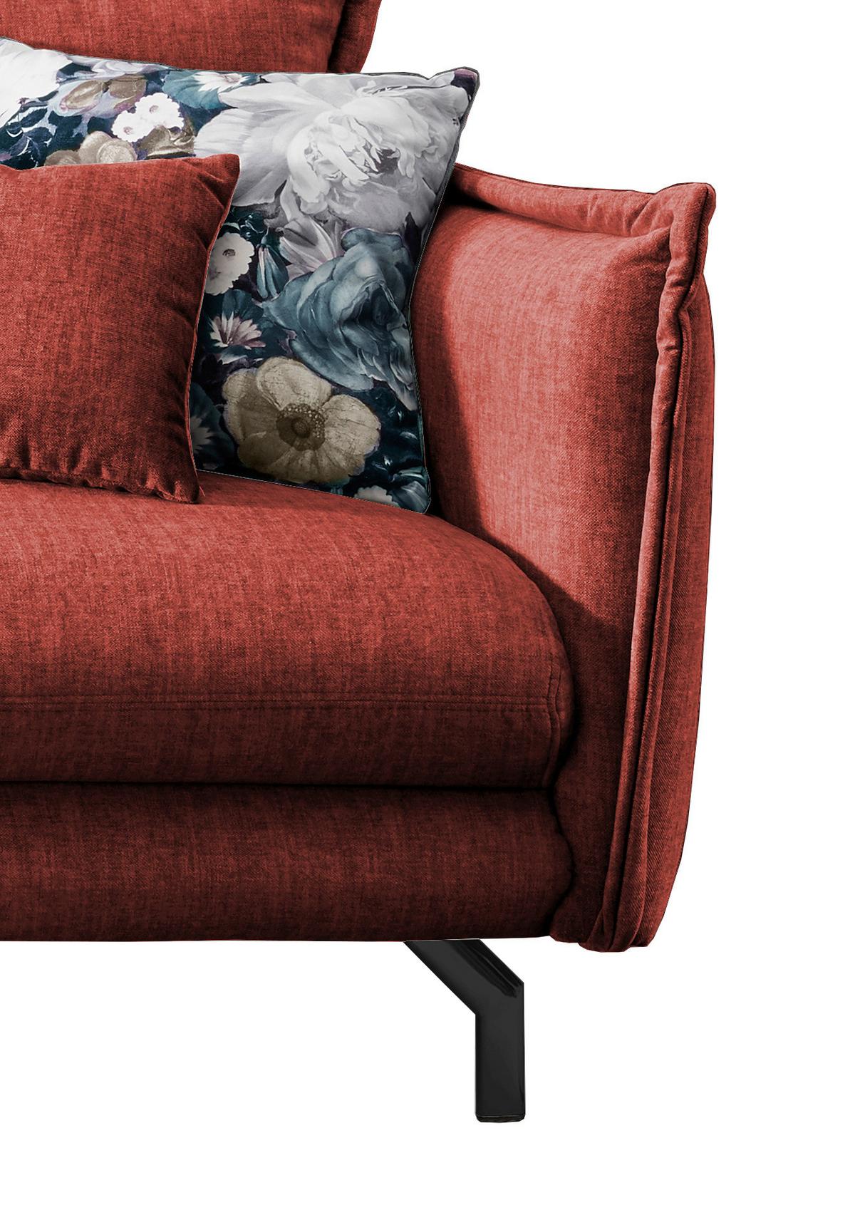 Ecksofa Lava Koralle S: 180/255 cm - Türkis/Koralle, MODERN, Textil (180/255cm) - Livetastic