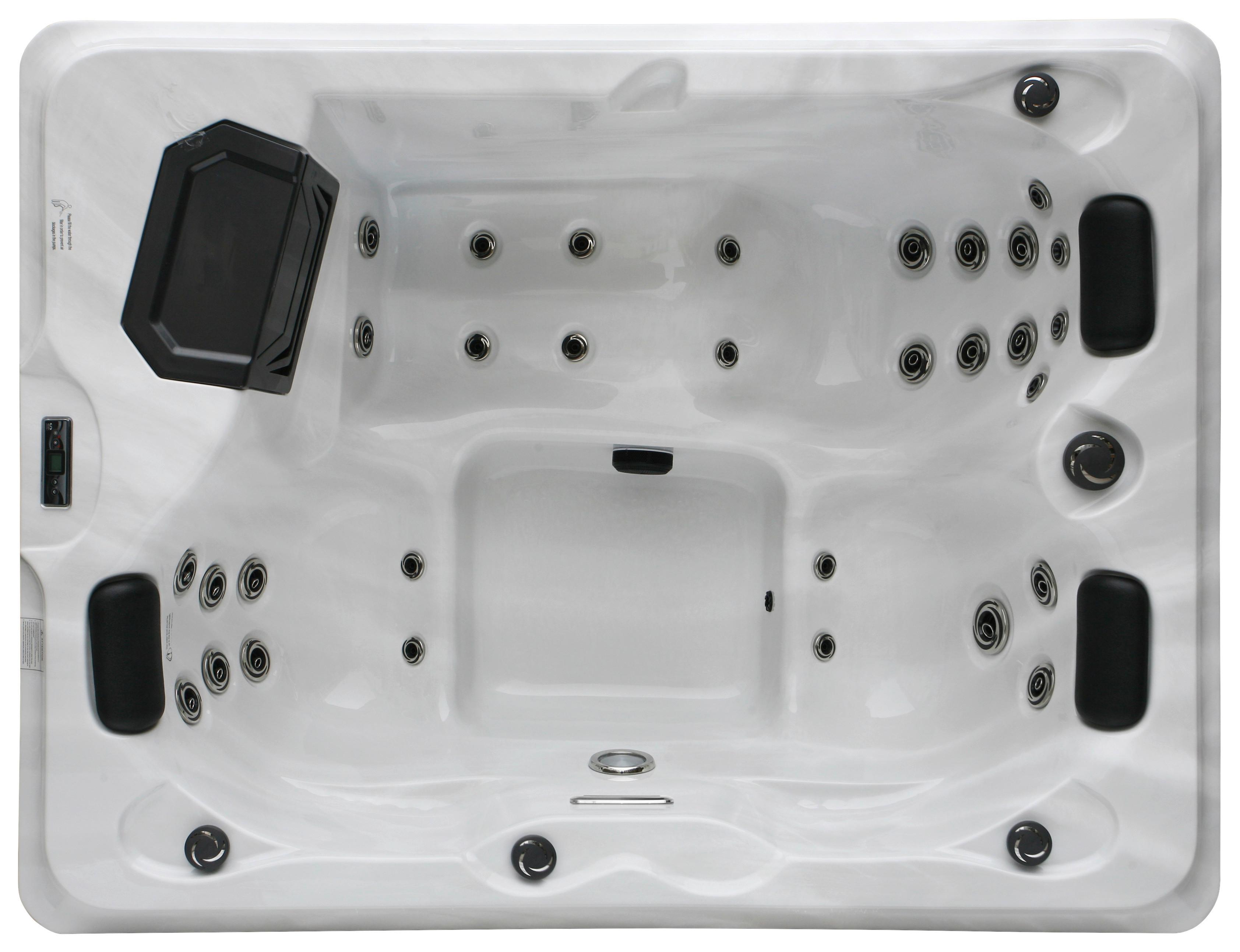 Whirlpool Kunststoff Xxl1952 210x160x80 Cm - Silberfarben/Schwarz, Basics, Kunststoff (160/210/80cm)