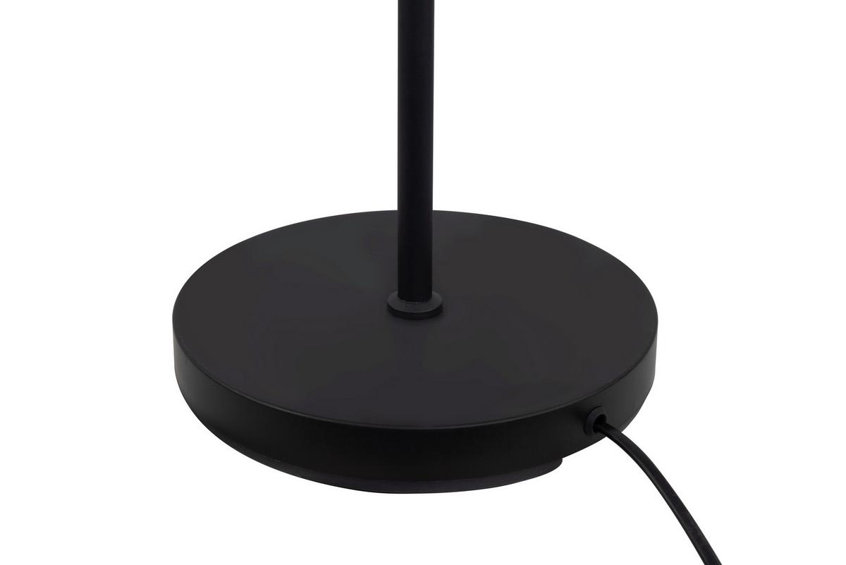 Stehleuchte Fedi - Schwarz/Grau, MODERN, Textil/Metall (55/160cm)