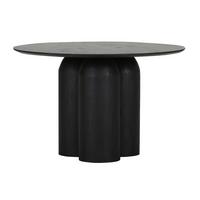 Jedálenský stôl PARIS 120 - čierna, Modern, kompozitné drevo (120/76cm) - Mömax