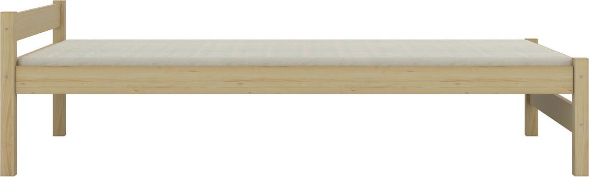 Kinder-/Juniorbett Aleks Kiefer Echtholz B: 80cm - Birkefarben/Kieferfarben, MODERN, Holz (80/160cm) - MID.YOU