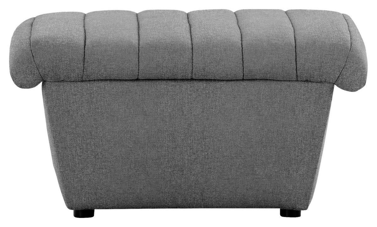 Hocker Looks Viii - Graubraun/Schwarz, Design, Textil (74/43/85cm) - LOOKS by W.Joop