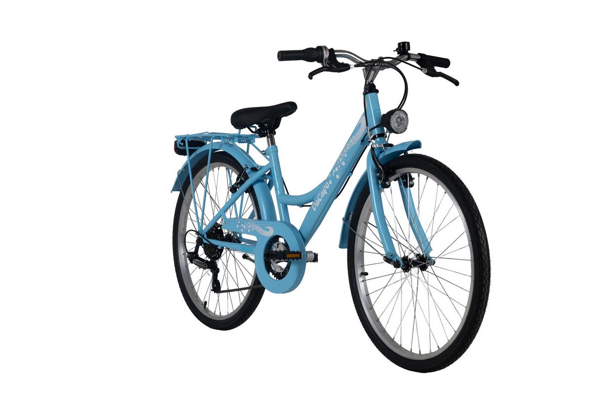 DaCapo Kinderfahrrad Snow blau - Blau, Basics, Metall (25/140/60cm)