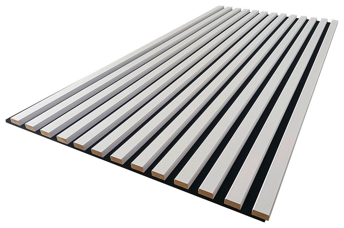 Akustikpaneel Josef - Weiß, MODERN, Holzwerkstoff/Kunststoff (60/120/2cm)