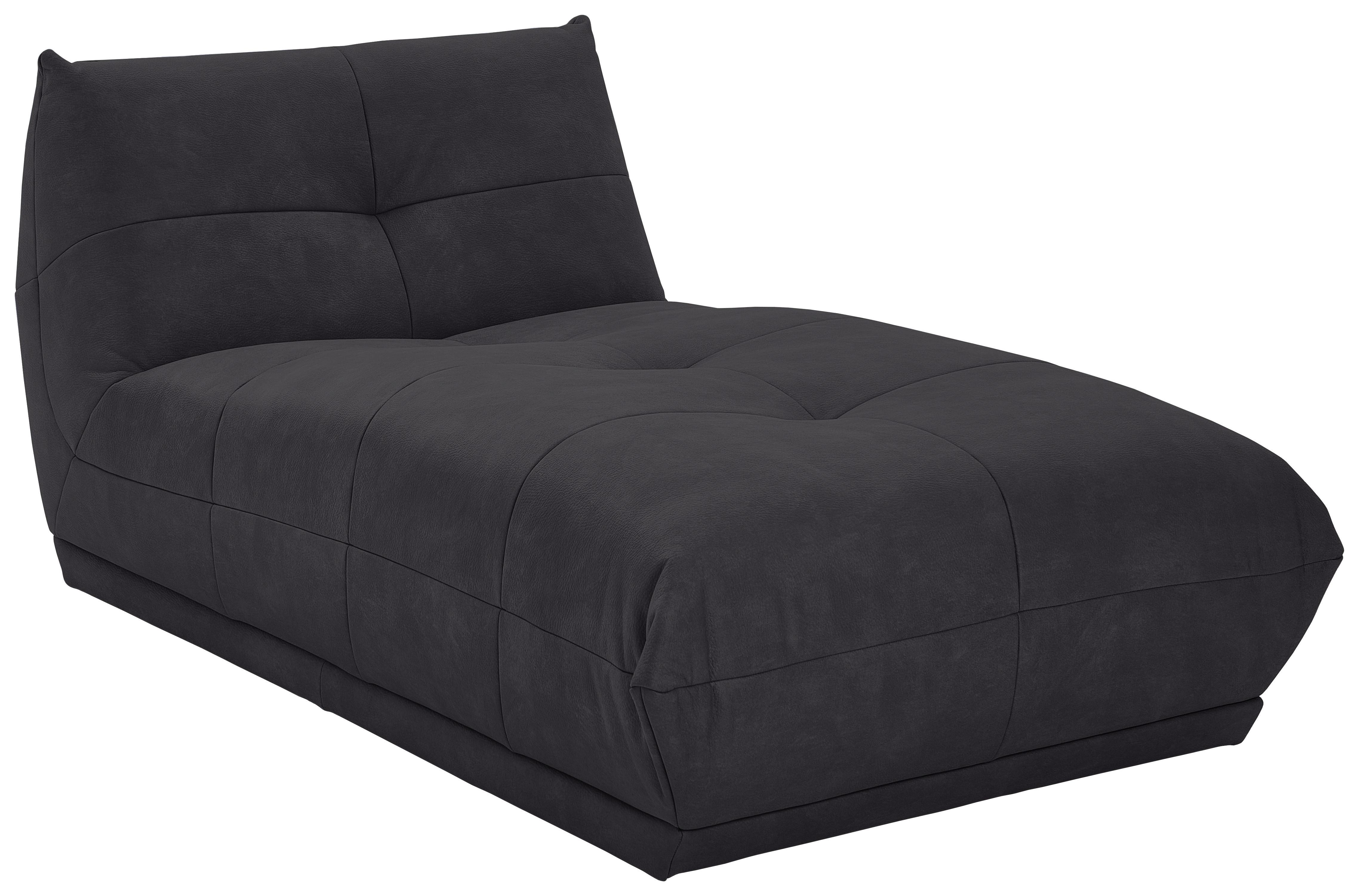 Modul Sofa Giselle Ottomane B: 105 Cm Schwarz - Schwarz, Trend, Textil (105/80/185cm) - Livetastic
