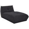 Modul Sofa Giselle Ottomane B: 105 Cm Schwarz - Schwarz, Trend, Textil (105/80/185cm) - Livetastic