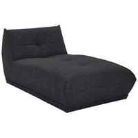 Modul Sofa Giselle Ottomane B: 105 Cm Schwarz - Schwarz, Trend, Textil (105/80/185cm) - Livetastic