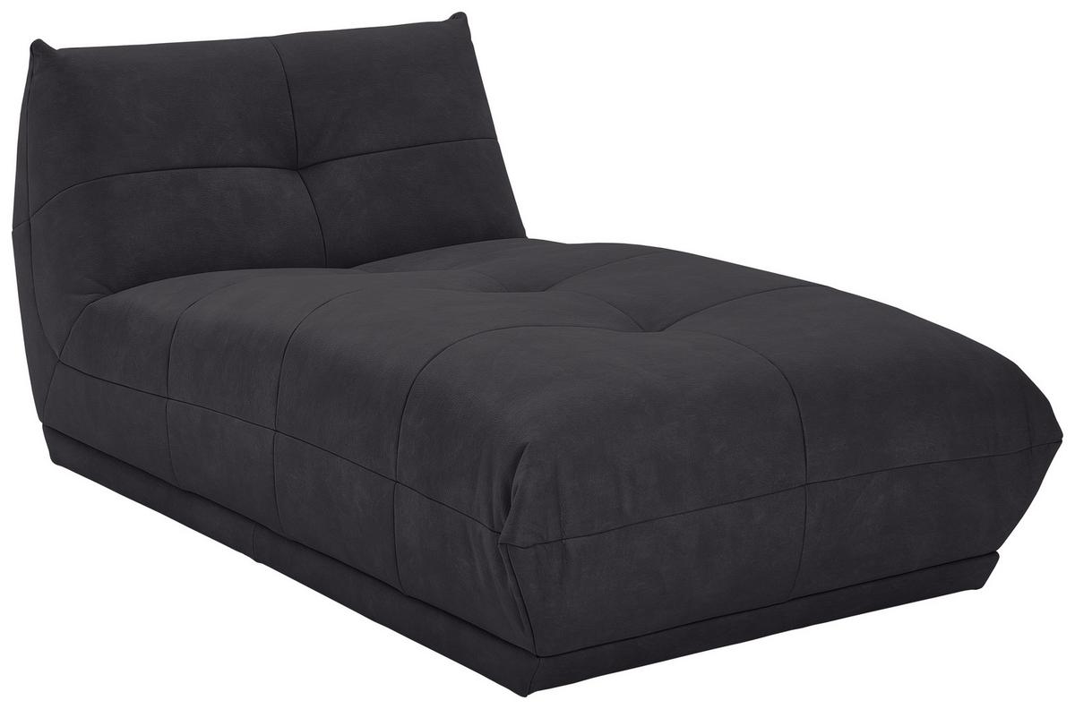 Modul Sofa Giselle Ottomane B: 105 Cm Schwarz - Schwarz, Trend, Textil (105/80/185cm) - Livetastic