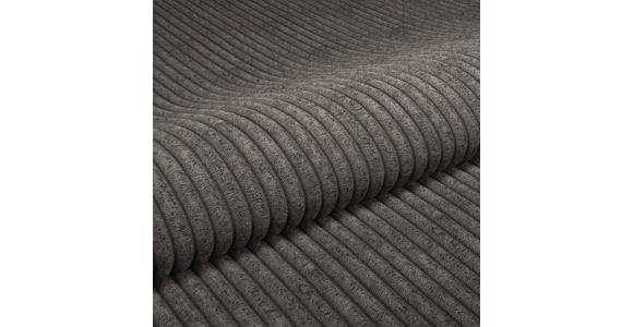 Megasofa Pelle-Megasofa - Wengefarben/Dunkelgrau, Trend, Textil (261/124cm) - Luca Bessoni