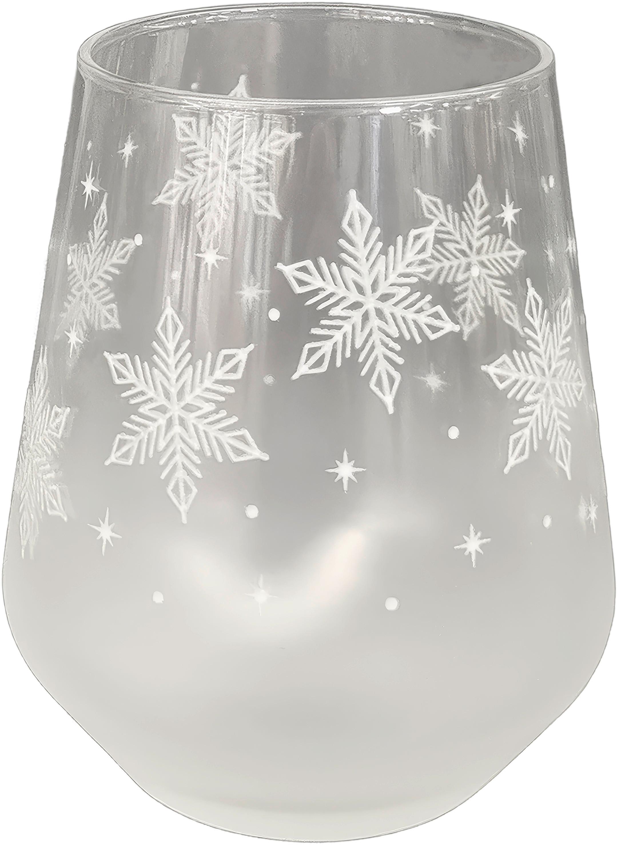 TRINKGLAS Snow - Weiß, Basics, Glas (425ml) - Luca Bessoni