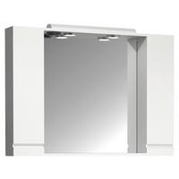 Spiegelschrank Silora XL - Weiß, MODERN, Glas/Holzwerkstoff (100/71/14cm) - MID.YOU