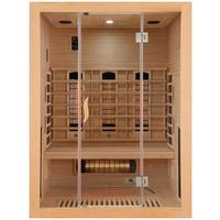 Infrarotkabine 3 Personen Lbh: 150x120x200 - Naturfarben, KONVENTIONELL, Holz (150/120/200cm) - Sanotechnik