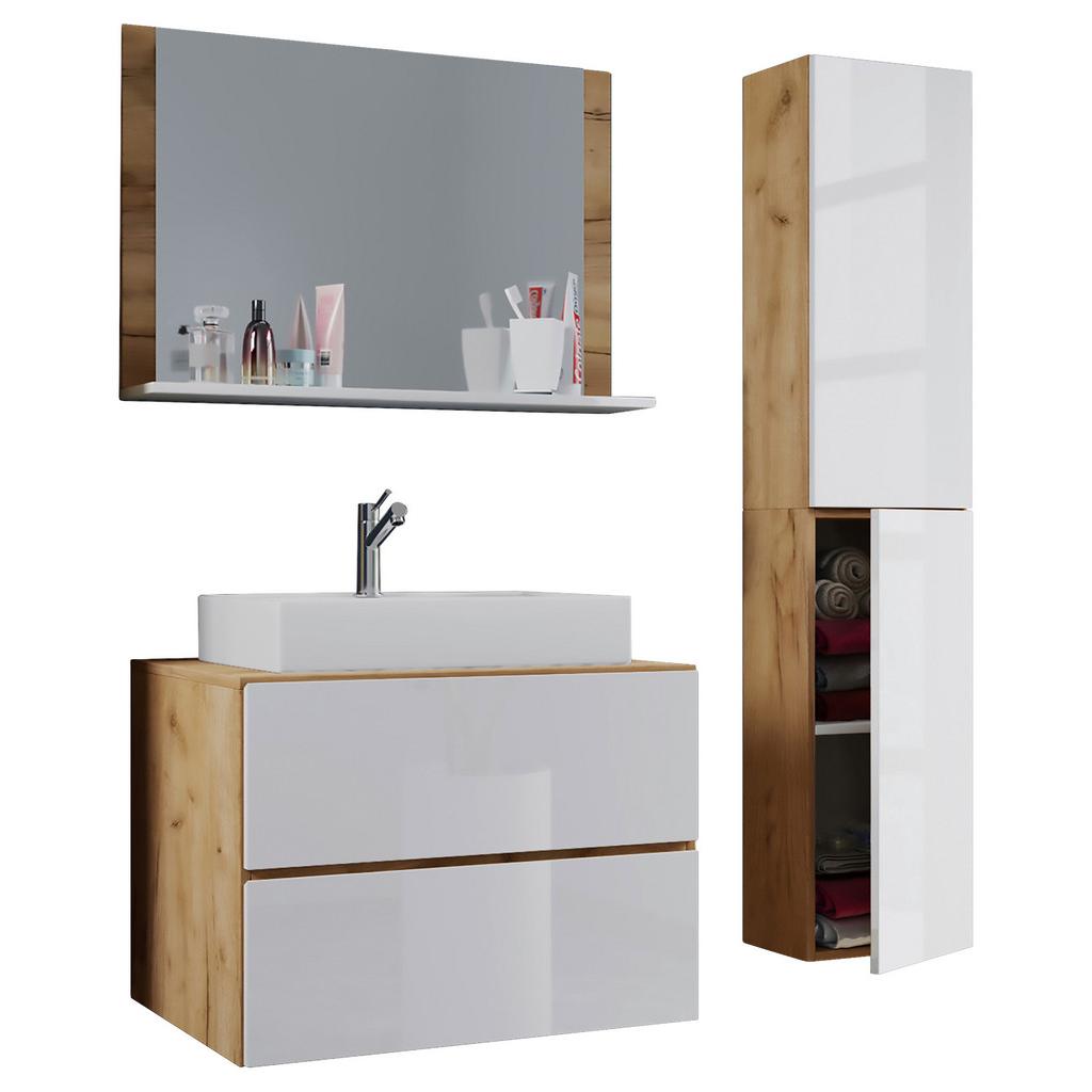 BADEZIMMER Lendas4-teiligHonigeicheB:94cm