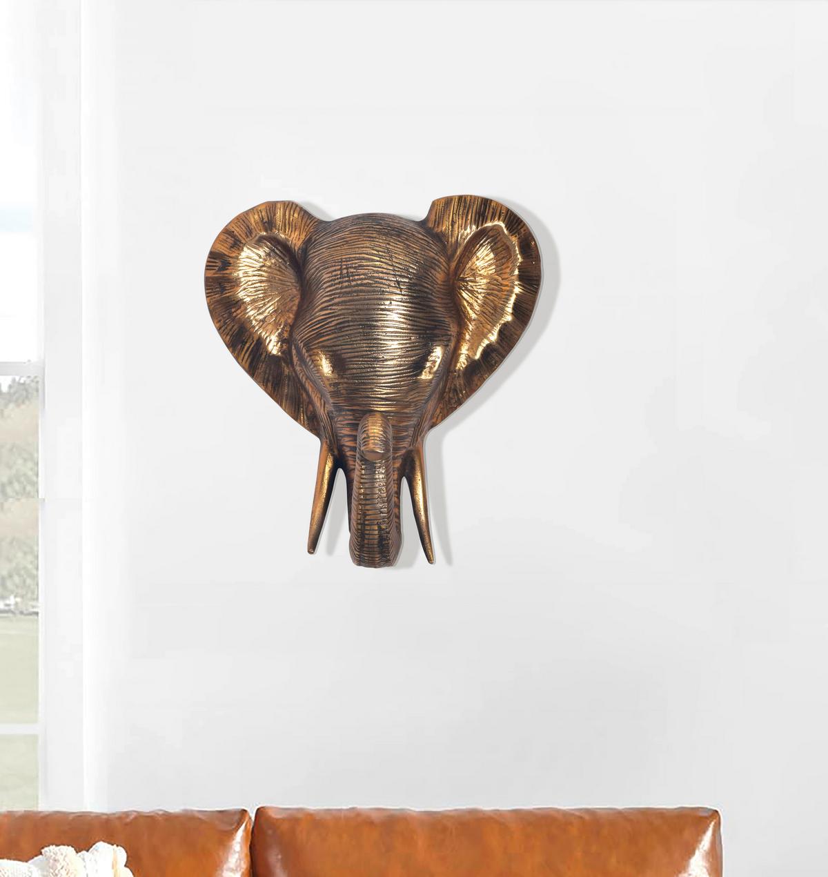 Wanddeko Goldfarben B: 33 cm - Goldfarben, Design, Metall (33/41/20cm) - Livetastic