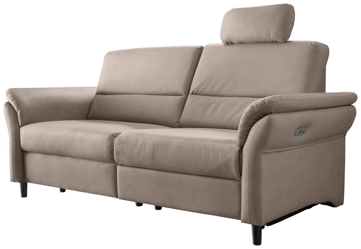 3-Sitzer-Sofa Cavoli, Beige R B: 192 cm - Beige/Schwarz, MODERN, Textil (192/90/89cm) - Livetastic