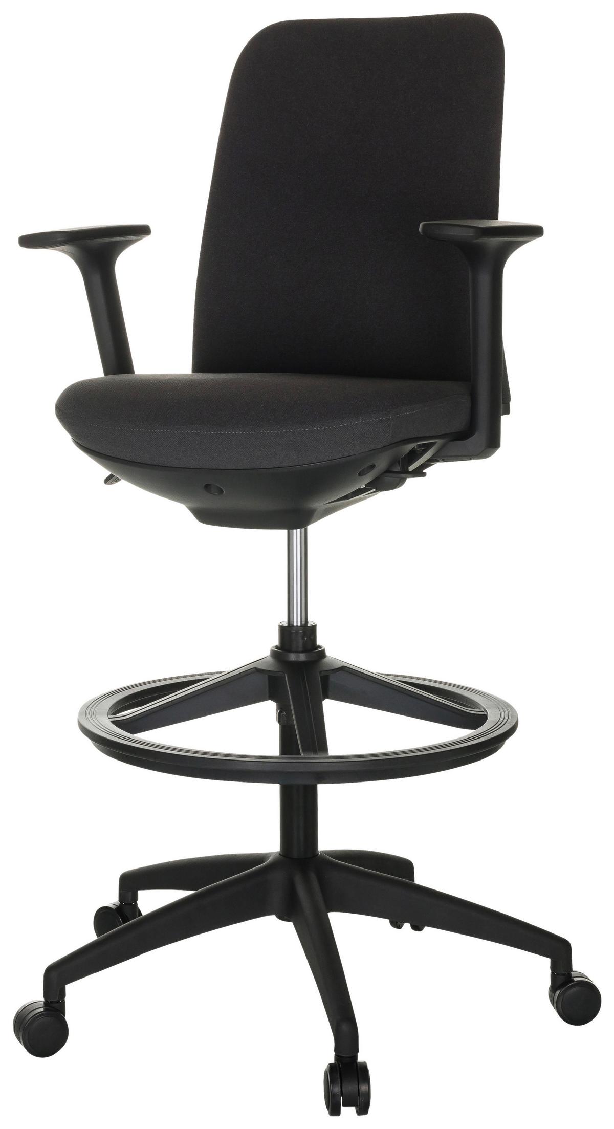 Drehstuhl Nestora Work - Schwarz, Basics, Kunststoff/Textil (73/115-140/73cm) - MID.YOU