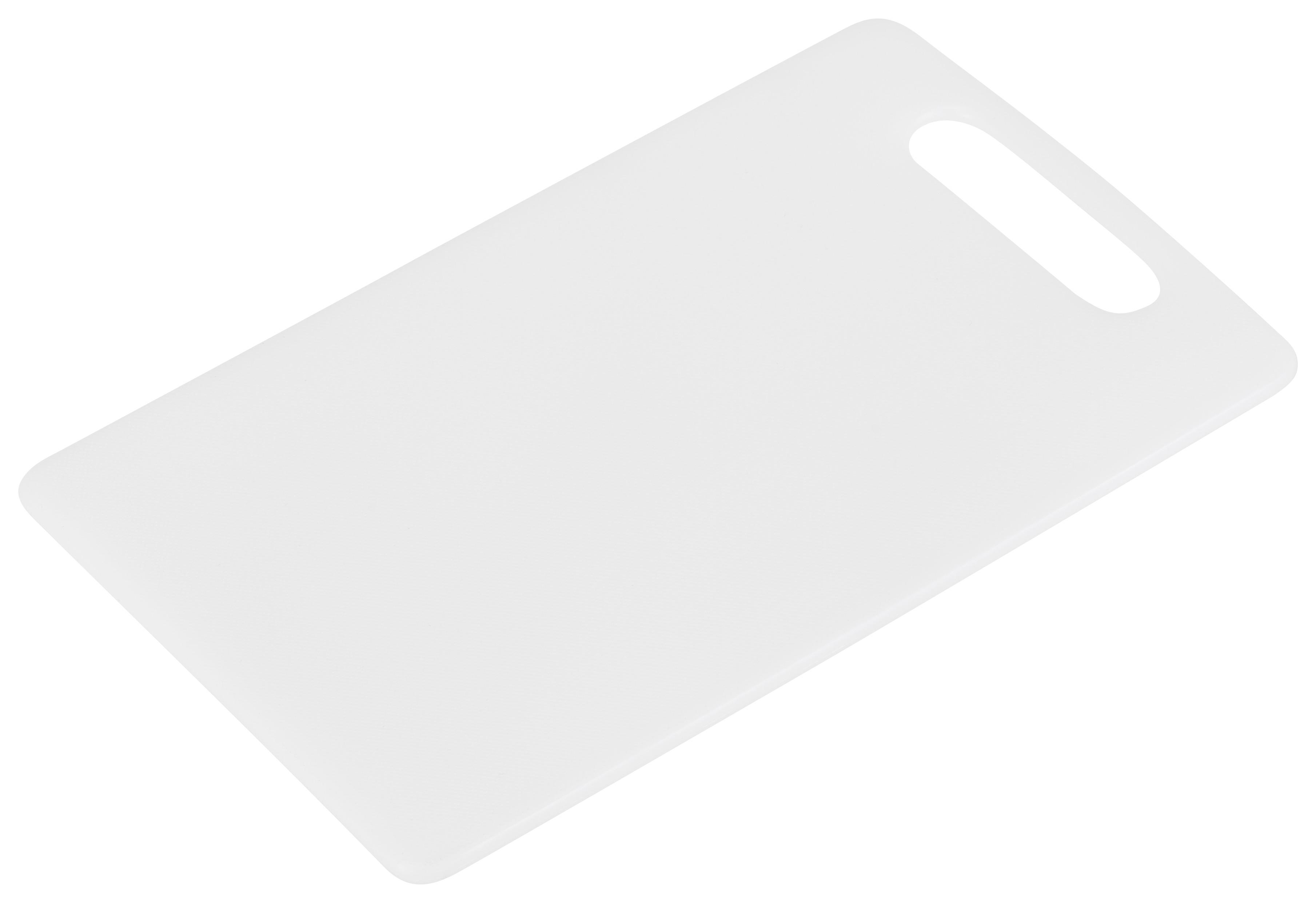 Homezone Schneidbrett aus Kunststoff Weiß Jim L/B: ca. 24/14,4 cm