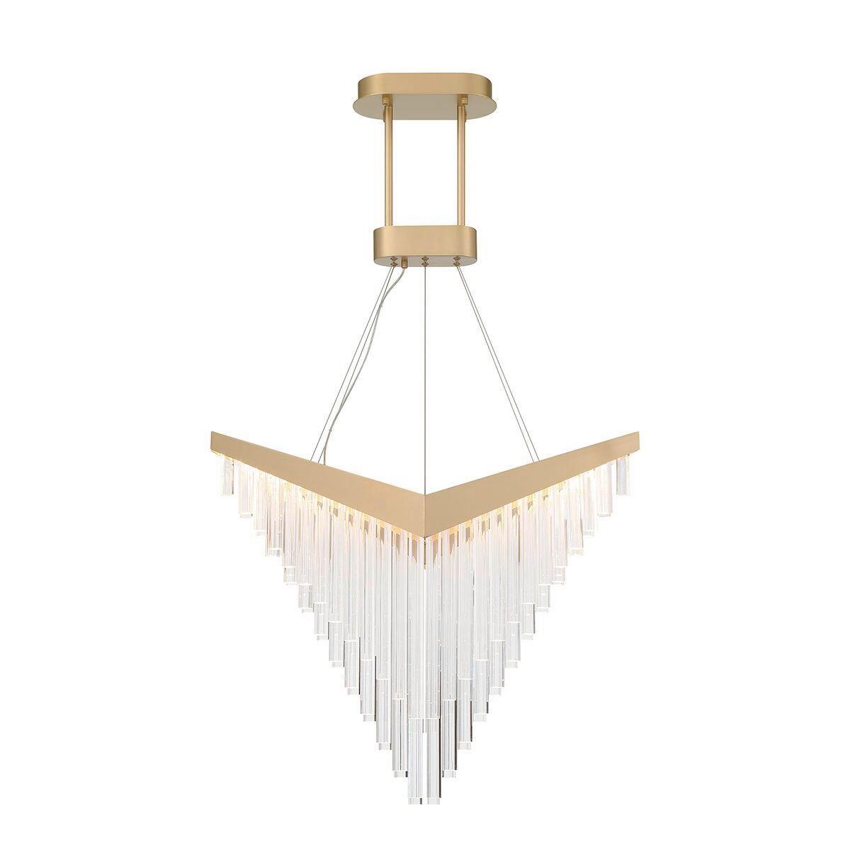 Csillár Qn-Vivien-P-L-Bg - aranyszínű, Konventionell, műanyag/fém (40,5/119,4cm) - Elstead Lighting