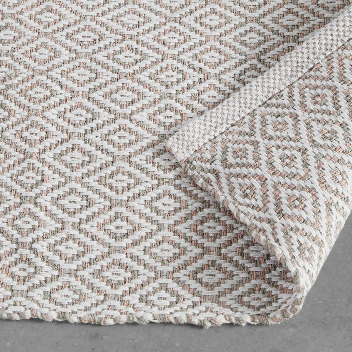 RUČNE TKANÝ KOBEREC Carola 1, 60/120cm, ružová - ružová, Basics, textil (60/120cm) - Modern Living