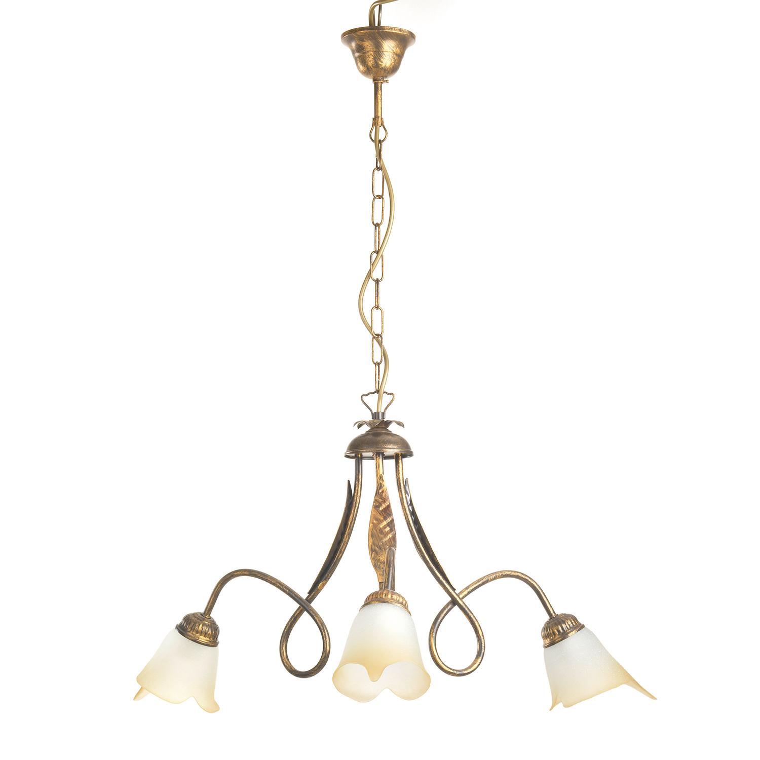 Kronleuchter 4250/3b - KONVENTIONELL, Glas/Metall (65/82cm)