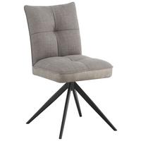ŽIDLE MAYA - šedá/černá, Moderní, kov/textil (49/89/65cm) - Premium Living