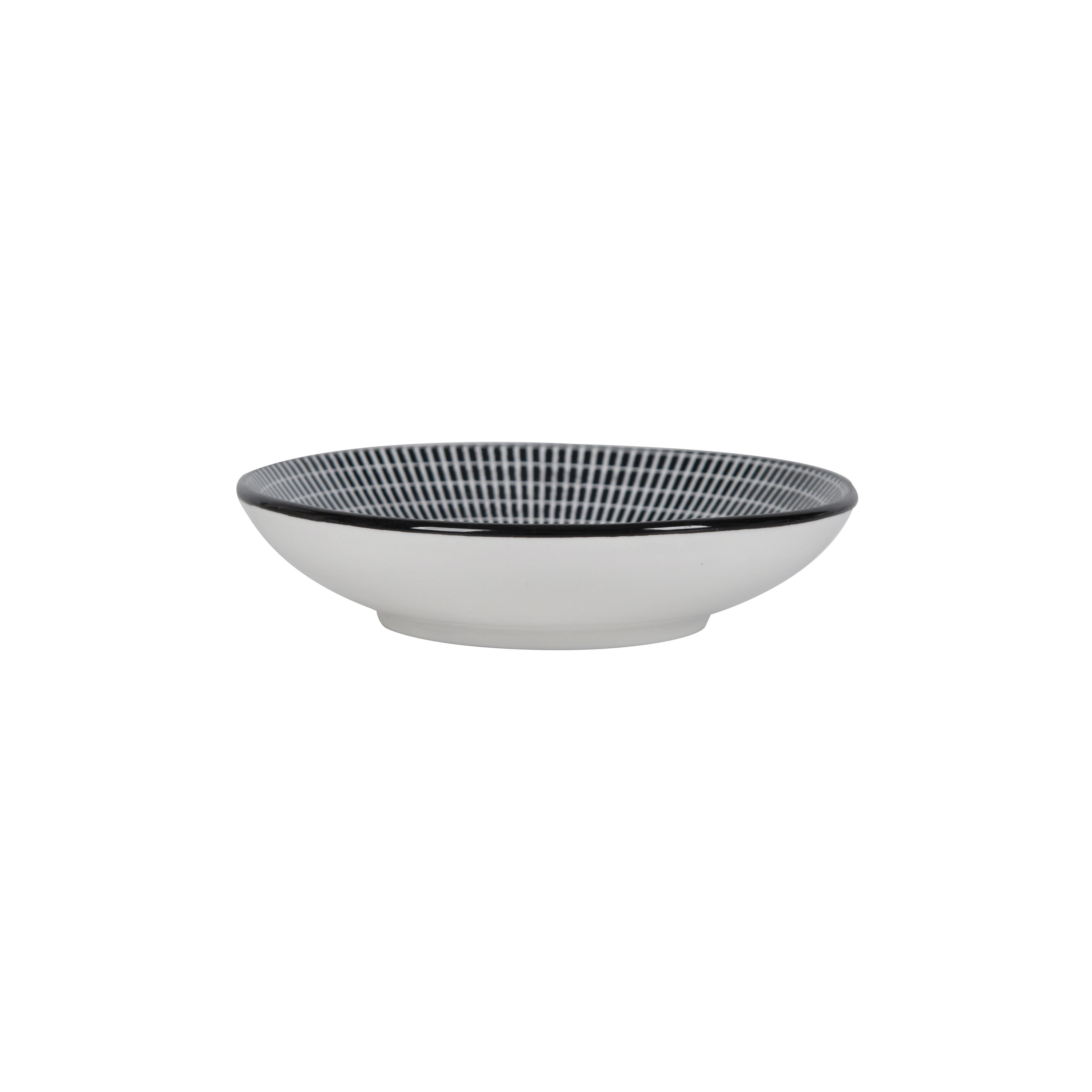 Miska na dip SHIVA - čierna/biela, Lifestyle, keramika (10,1/2,4cm) - Mömax