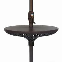 GARTENTISCH TISCH FÜR SONNENSCHIRM - Schwarz, MODERN, Kunststoff (58,2/18/58,2cm) - Gardenson
