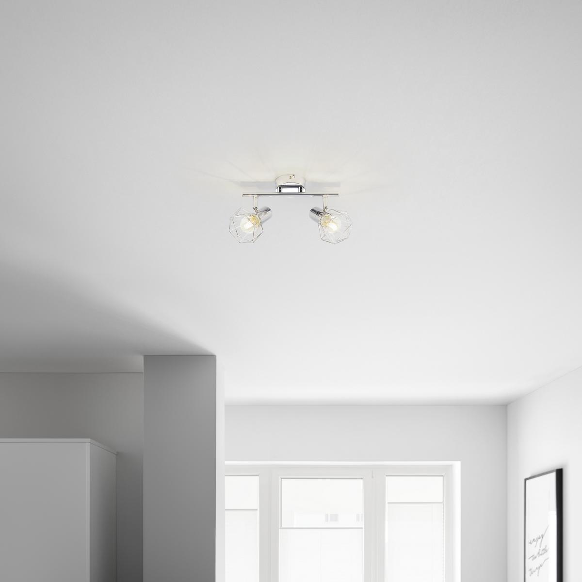Svítidlo bodové Klausi 25,5cm, 2x40 Watt - Moderní, kov (25,5/15cm) - Mömax