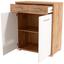Komoda Q-big Qbk02 - bílá/tmavě hnědá, Moderní, dřevo (98/105/44cm) Komoda Q-big Qbk02 - bílá/tmavě hnědá, Moderní, dřevo (98/105/44cm)