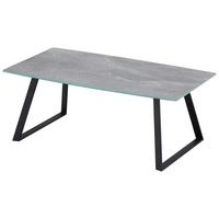 Couchtisch mit Glasplatte Living Schwarz - Anthrazit/Schwarz, MODERN, Glas/Metall (105/40/60cm)