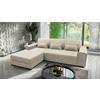 Ecksofa Classic Beige 175x270 cm - Beige/Schwarz, Design, Textil (175/270cm) - MID.YOU