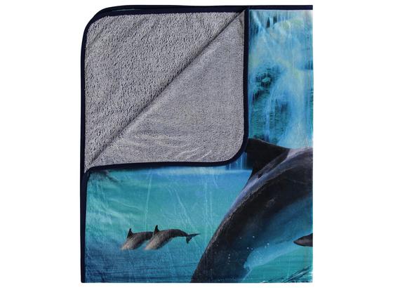 Kuscheldecke Delfine - Blau, Textil (130/160cm) Kuscheldecke Delfine - Blau, Textil (130/160cm)