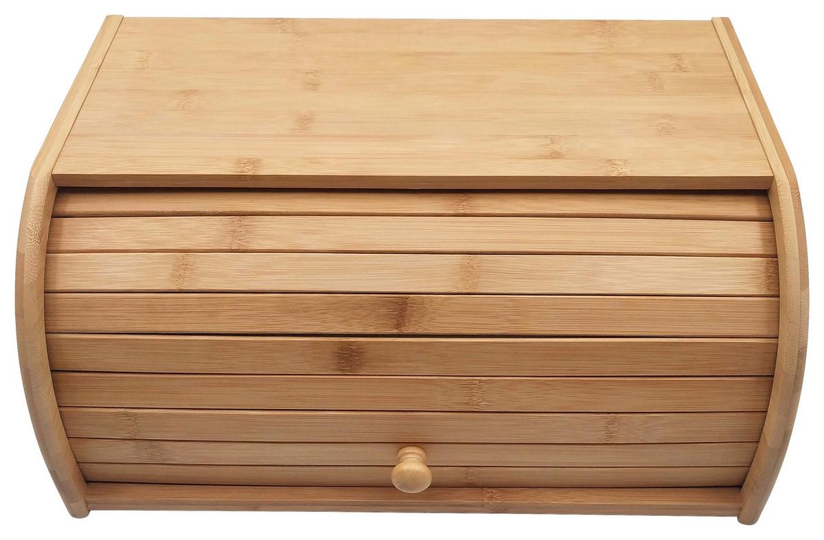 Brotkasten Dieter Bambus Natur B/h/t: 40/27/17 Cm - Naturfarben, KONVENTIONELL, Holz (40/27/17cm) - James Wood