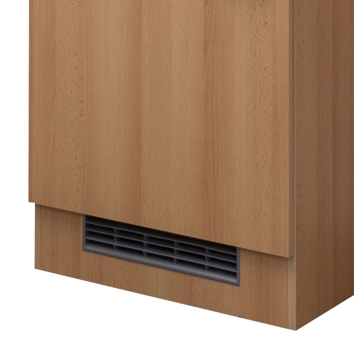 Kühlschrank-Umbauschrank Nano B: 60 cm Buche Dekor - Buchefarben, MODERN, Holzwerkstoff (60/200/57cm) - FlexWell