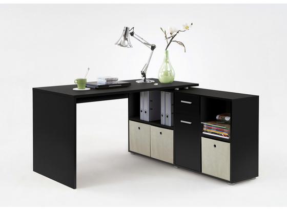 Písací Stôl Lex - čierna, Moderný, drevený materiál (136/137/74/71/66,5/33cm) Písací Stôl Lex - čierna, Moderný, drevený materiál (136/137/74/71/66,5/33cm)
