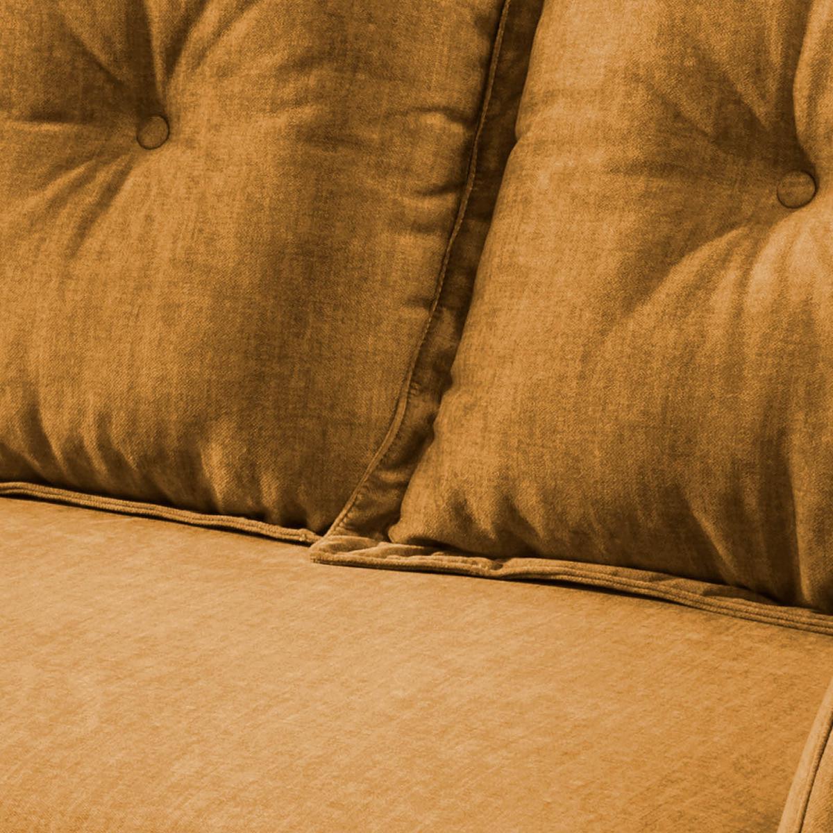 3-Sitzer-Sofa Baggio Gelb B: 236 cm - Gelb/Buchefarben, MODERN, Textil (236/94/103cm) - Livetastic