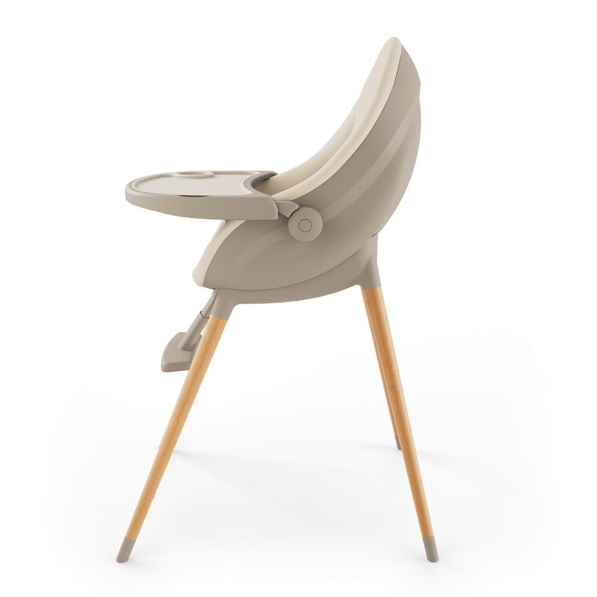 Babyhochstuhl Fini Up Beige - Beige, Basics, Textil (52-66/58/82-107cm) - Kinderkraft