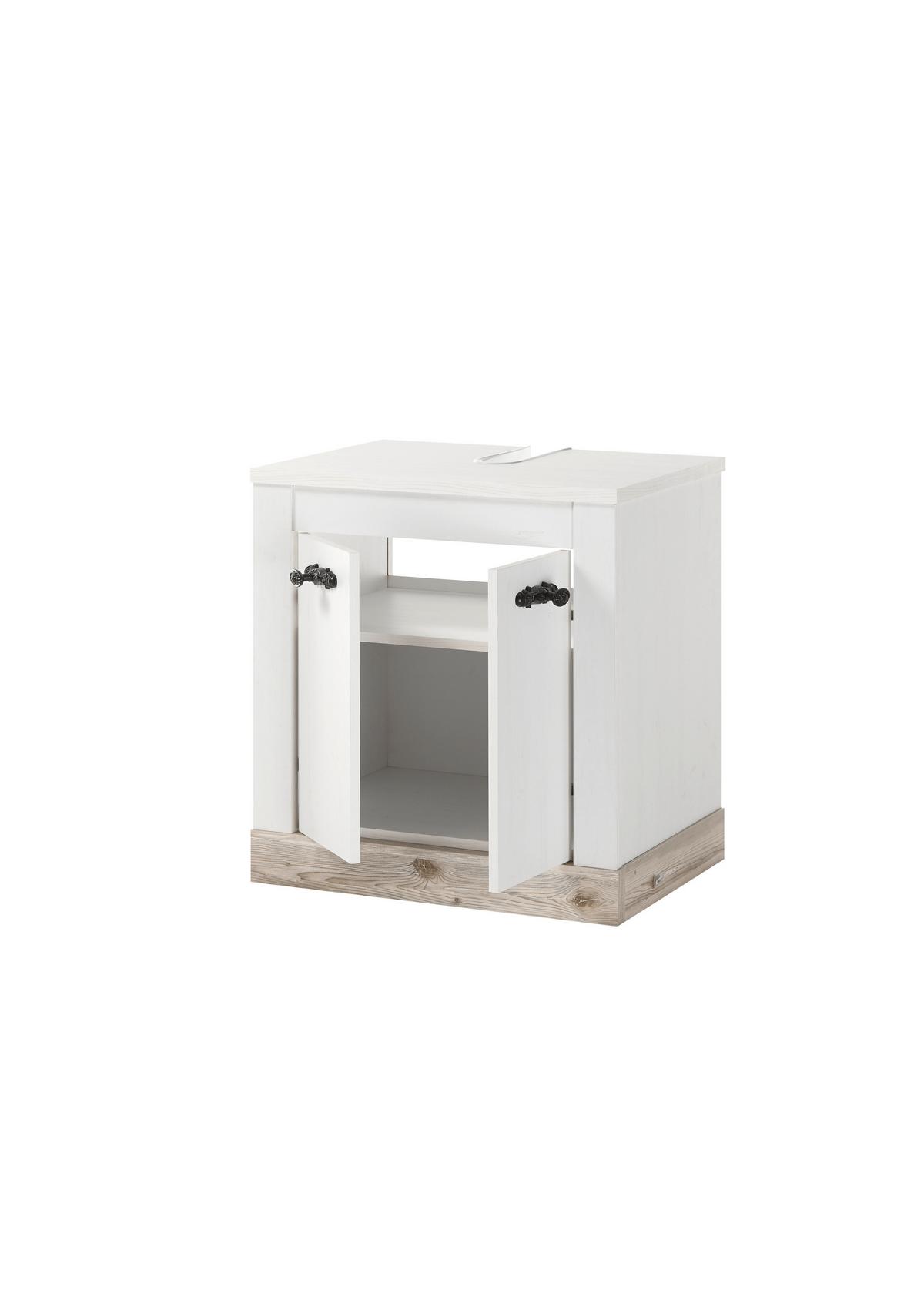 Waschbeckenunterschrank Florenz Pinienfarben B: 60cm - Pinienfarben, Design, Holzwerkstoff (60/63/46cm) - MID.YOU