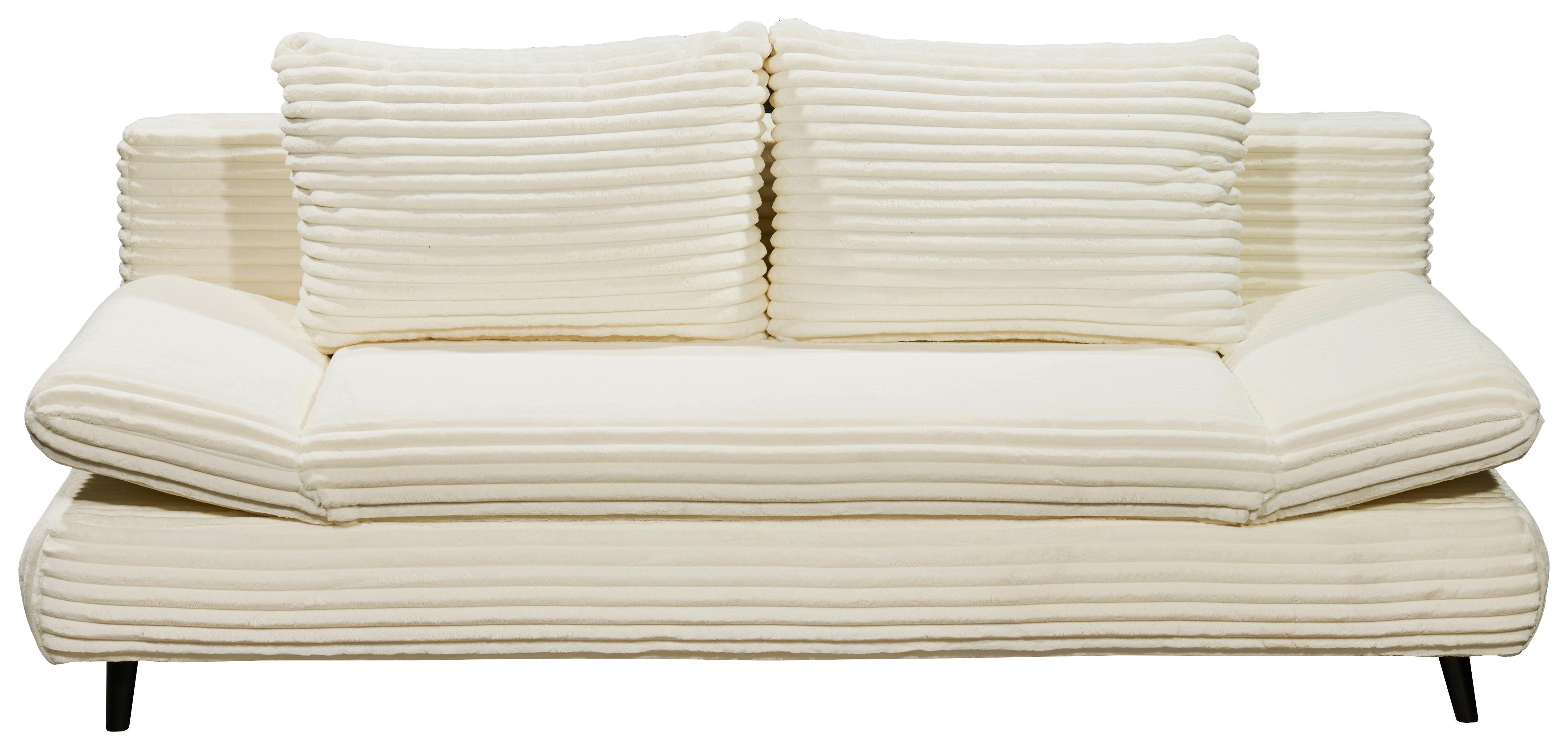 Schlafsofa Sunny Beige B: 212 Cm - Beige/Schwarz, KONVENTIONELL, Textil (212/88/101cm) - MID.YOU