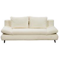Schlafsofa Sunny Beige B: 212 Cm - Beige/Schwarz, KONVENTIONELL, Textil (212/88/101cm) - MID.YOU