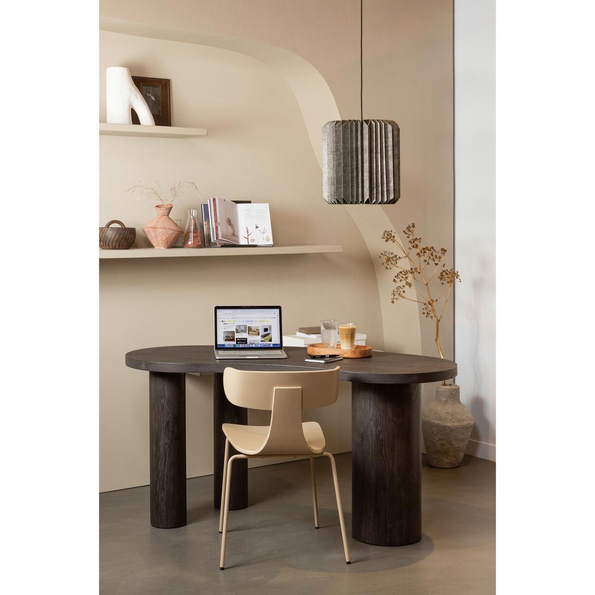 Stuhl-Set Form Sandfarben B: 50 cm - Sandfarben, Design, Holz/Metall (50/77,5/52cm) - Livetastic