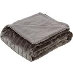 Kuscheldecke Emma Grau 150x200 cm Double Face - Grau, KONVENTIONELL, Textil (150/200cm) - Ondega