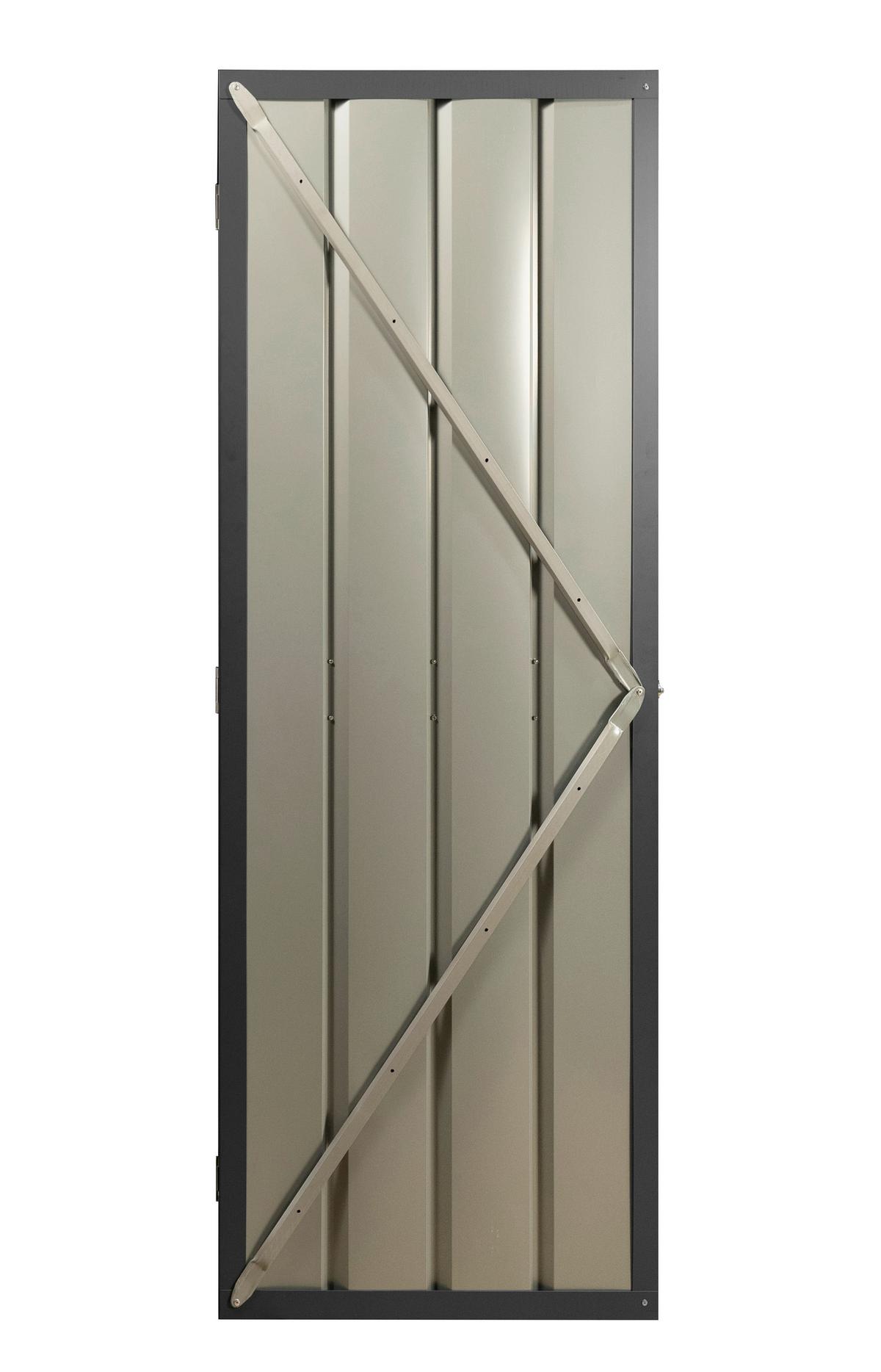 Gerätehaus-Schwingtür Kit 1 Schwingtür Kit 2 - Anthrazit, Basics, Metall (67/194cm)