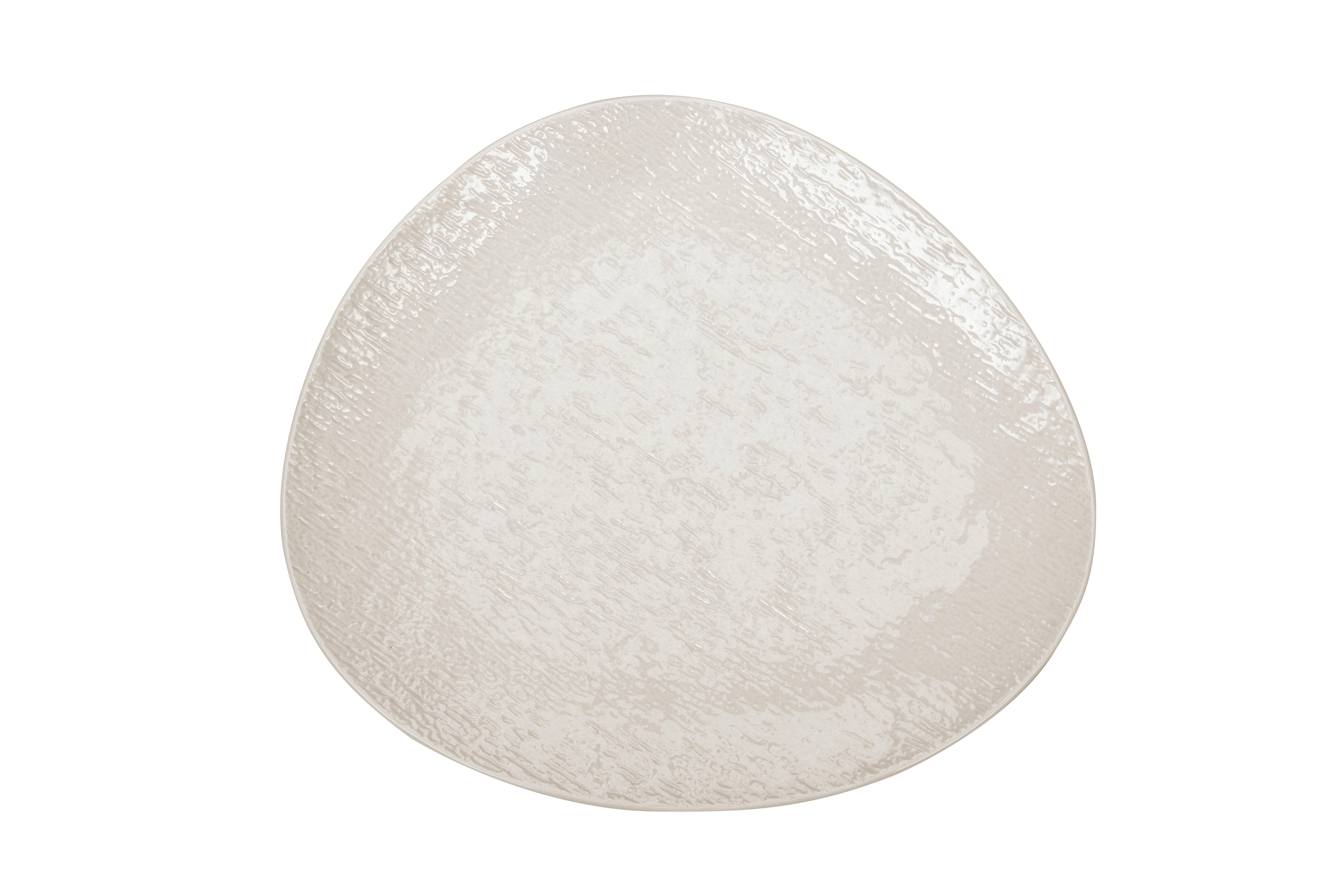Dezertní Talířek Haruki - bílá, Moderní, keramika (22,8/20,1/2,2cm) - Premium Living