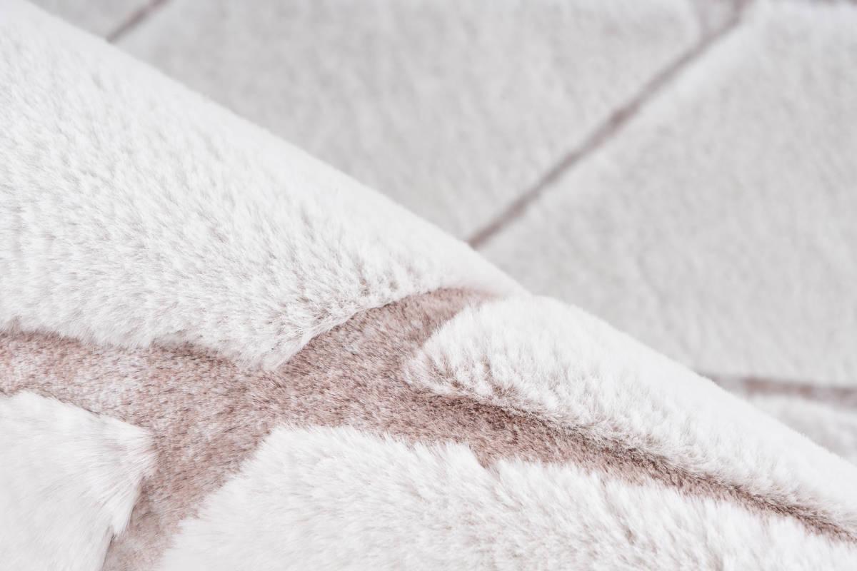 Teppich Läufer Weiß/Rosa Vivica 80x250 cm - Rosa/Weiß, Design, Textil (80/250cm) - Kayoom