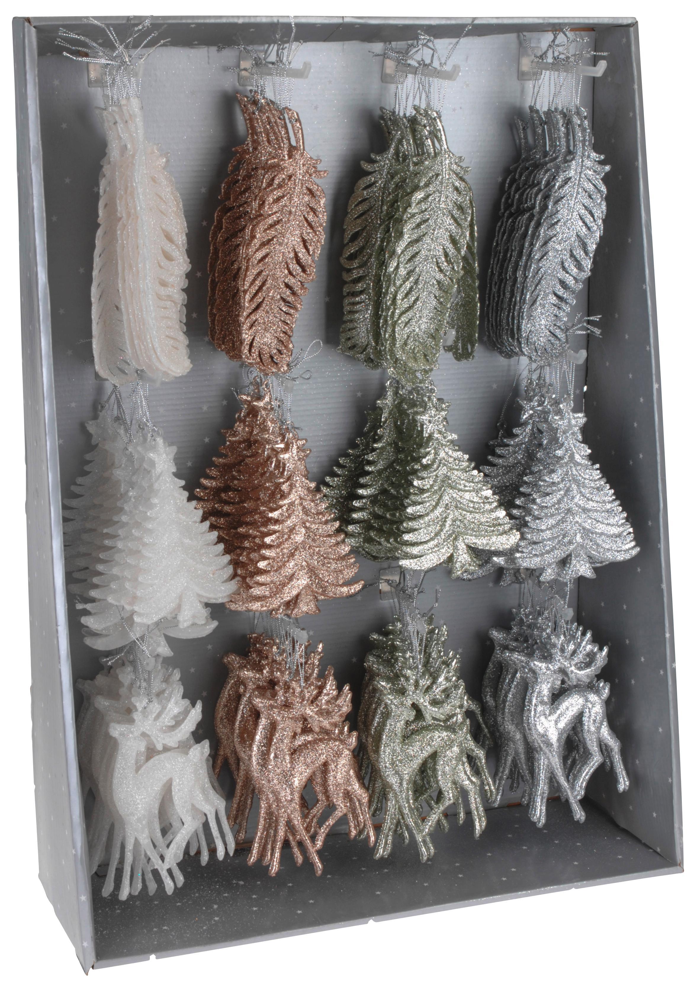 Függődíszek Carmen - Világoszöld/Pezsgő, modern, Műanyag (19/5/1cm)