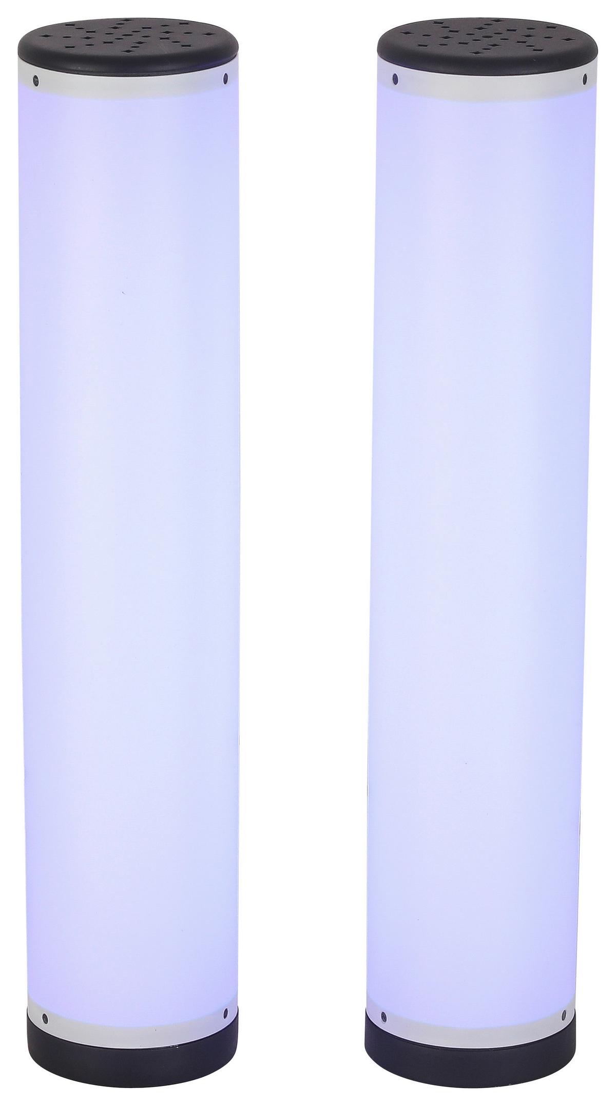 Led-tischlampe Mavi Dimmbar Schwarz/weiß Mit Farbwechsler - Schwarz/Weiß, MODERN, Kunststoff (6,4/31cm) - Luca Bessoni